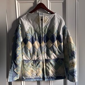 Handmade upcycled patchwork jacket- XS